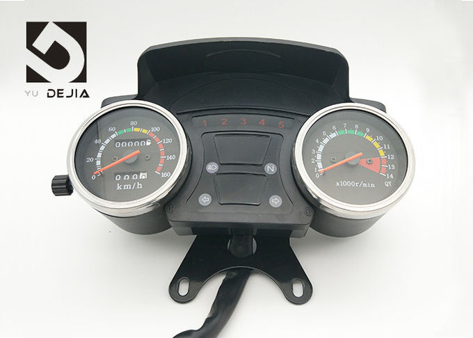 Tachymètre oriental de tachymètre de moto du rouge F2 Digital avec le voyant d'alarme d'huile à moteur